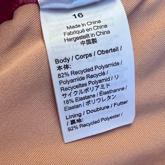 🆕 J. Crew PINK One Piece Swimsuit Plus Barbie Classic Sexy Bathing Suit 16 - Picture 6 of 13